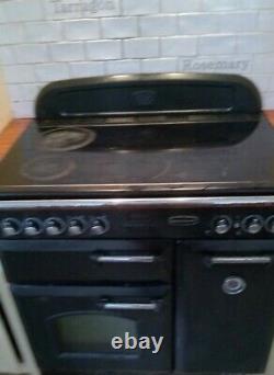 Rangemaster 90 Classic Electric Black, Ceramic Hobs, Two Ovens, Now only £159