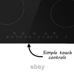 Refurbished electriQ eiQC60TOUCH 60cm 4 Zone Touch Control Cerami A1/eiQC60TOUCH