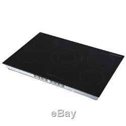 Russell Hobbs 5 Zone Glass Electric Hob Touch Controls RH77EH6001