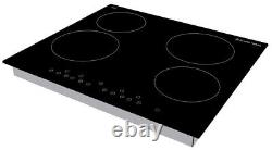 Russell Hobbs Electric Hob Black 4 Zone with Touch Controls, RH60EH402B