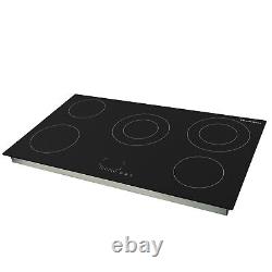 Russell Hobbs Electric Hob Black 90cm 5 Zone with Touch Controls, RH90EH7011