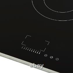 Russell Hobbs Electric Hob Black 90cm 5 Zone with Touch Controls, RH90EH7011