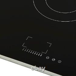 Russell Hobbs Electric Hob Black 90cm 5 Zone with Touch Controls RH90EH7011