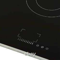 Russell Hobbs RH90EH7011 90 cm Electric Ceramic Hob with 5 Cooking Zones Black