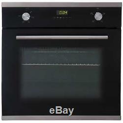 SIA 60cm Single Electric Oven, 4 Zone Touch Control Ceramic Hob And Chimney Hood