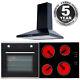 Sia 60cm Touch Control Electric Oven & Ceramic Hob And Chimney Cooker Hood