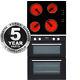 Sia Built Under Double Electric Fan Oven And 60cm 4 Zone Ceramic Electric Hob