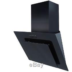 SIA Single 60cm Electric Oven, Black Ceramic Hob & Angled Cooker Hood Extractor