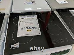 Samsung Electric Hob Four Zone Touch Control 4 Hobs C61R2AEE Black