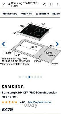 Samsung NZ64K5747BK/EU Induction Hob With Flex Zone