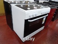 Servis SC900W 90cm Electric Range Cooker in White NEW BOXED 900mm Ceramic Hob