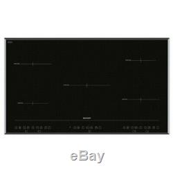 Sharp KH9I26CT00 90cm Induction Hob 5 Zone, Touch Control in Black Ceramic Glass