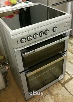Silver, Flavel Milano E60 Electric cooker with ceramic hob and fan oven