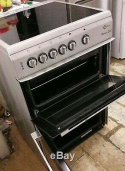 Silver, Flavel Milano E60 Electric cooker with ceramic hob and fan oven