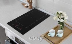 Singlehomie Plug in Induction Hob Double Electric Cooktop Built-in Flex Zone BBQ
