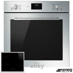 Smeg Built-in SE264TD Ceramic Hob and SF6400TVX Electric Oven