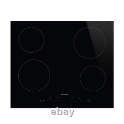 Smeg SE364TD Black 4 Zone Electric Hob