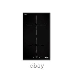 Smeg SI5322B Touch Control Domino 30cm 2 Zone Induction Hob With Angled SI5322B