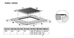 Stainless Steel CDA Electric Oven & 60cm Cookology Built-in Ceramic Hob Pack