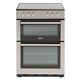 Stoves Sec60do 60cm Electric Cooker, Double Ovens, Grill, Ceramic Hob