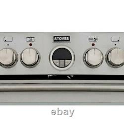 Stoves Sterling 600E 60cm Electric Cooker Double Ovens, Grill and Ceramic Hob