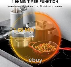 THERMOMATE 77cm Built-In Ceramic Hob 5 Zone Electric Hob with 2 Zone Touch Control