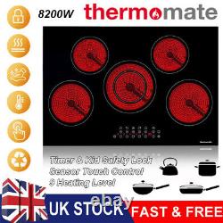 Thermomate 8.5kW Ceramic Cooktop 77cm 5-zone Built-In Electric Hob Touch Control