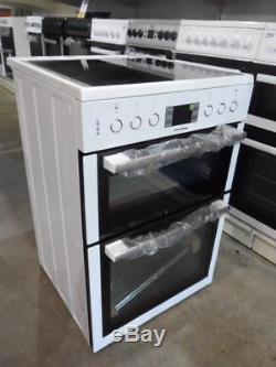 Thompson HKN63W White Electric Cooker Double Oven Ceramic Hobs 60cm HKN63 PEC