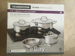 Tramontina 8-Piece Double Hob Induction Cooking System cooktop FAST FREE SHIP
