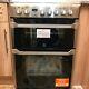 Used Indesit Id60c2xs 60cm Double Oven Electric Cooker Ceramic Hob Stainless