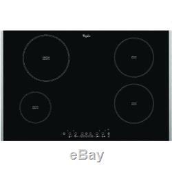 Whirlpool ACM812BA 77cm Touch Control Black Ceramic Bevelled Glass Induction Hob