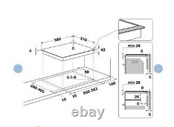 Whirlpool AKT8090LX Built-In Ceramic Electric Hob Black -2 Years warranty