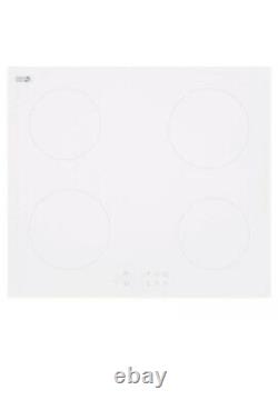White 60cm 4-Zone touch control induction hob