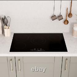 Willow 77cm Ceramic Hob Touch Control Hardwired with 5 Cooking Zones WCH77T