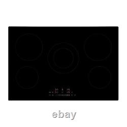 Willow 77cm Ceramic Hob Touch Control Hardwired with 5 Cooking Zones WCH77T