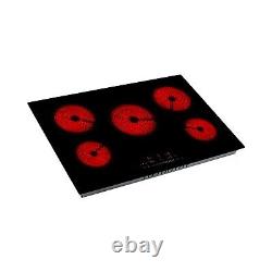 Willow 77cm Ceramic Hob Touch Control Hardwired with 5 Cooking Zones WCH77T