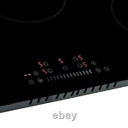 Willow 77cm Ceramic Hob Touch Control Hardwired with 5 Cooking Zones WCH77T