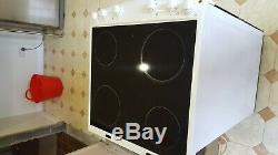 Zanussi 60 electric double oven ceramic hob standing cooker white zcv66000WA