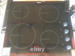 Zanussi 60cm 4 Zone Ceramic Hob with Knob Controls ZHRN640K