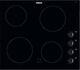 Zanussi Ceramic Hob Z6114iok Graded 60cm Black Glass 4 Burner (wi-1060)