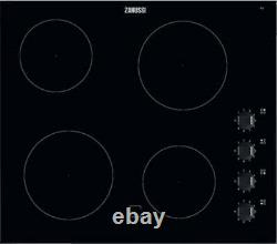 Zanussi Ceramic Hob Z6114IOK Graded 60Cm Black Glass 4 Burner (WI-1061)