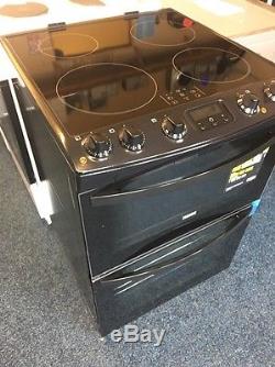 Zanussi ZCI68300BA 60cm Electric Double Oven Cooker & Induction Hob Black