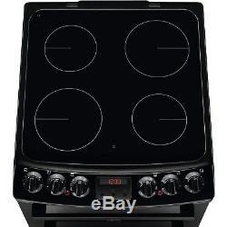 Zanussi ZCV46250BA 55cm Double Oven Electric Cooker With Ceramic Hob ZCV46250BA