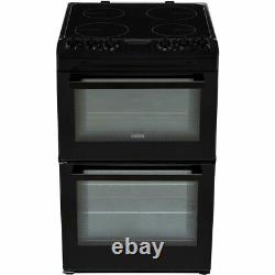 Zanussi ZCV46250BA Free Standing A/A Electric Cooker with Ceramic Hob 55cm