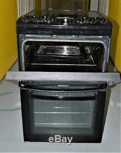 Zanussi ZCV550MNC 55 cm Electric Cooker Double Oven Ceramic Hobs- Black