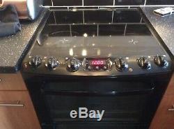 Zanussi ZCV66050BA 60cm Electric Cooker with Ceramic Hob Black HA2502