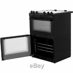 Zanussi ZCV66050BA Free Standing A/A Electric Cooker with Ceramic Hob 60cm