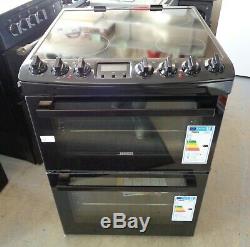 Zanussi ZCV69350BA Free Standing A/A Electric Cooker with Ceramic Hob 60cm 3745