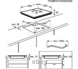 Zanussi ZHRN673K Ceramic Hob 60cm 4 Zone